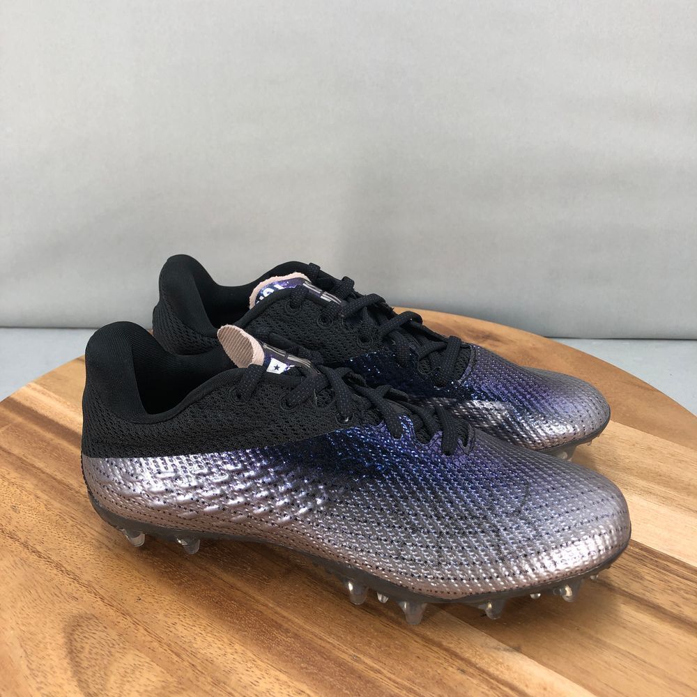 Under Armour Blur Smoke MC Lacrosse Cleats Womens 7.5 Gray Purple Performance‎